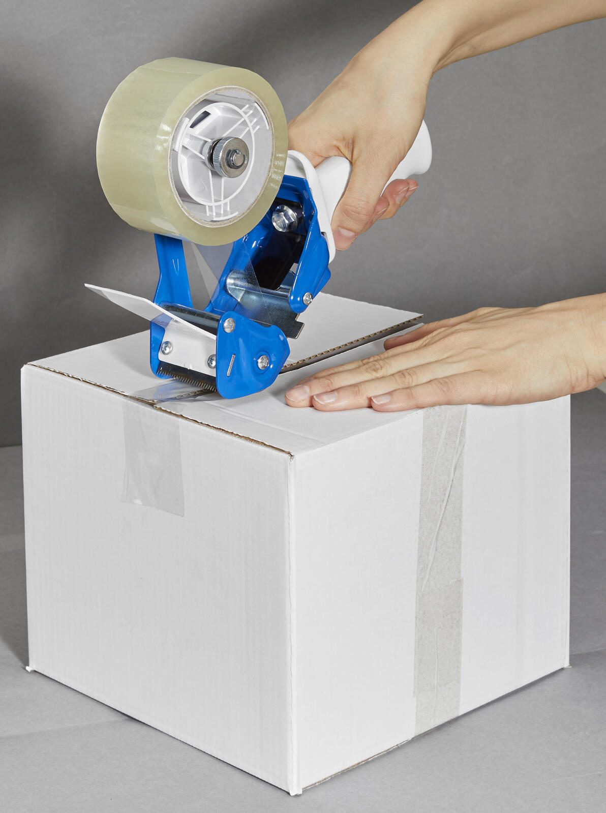 WBV Packbandabroller blau/weiß