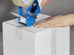 WBV Packbandabroller blau/weiß