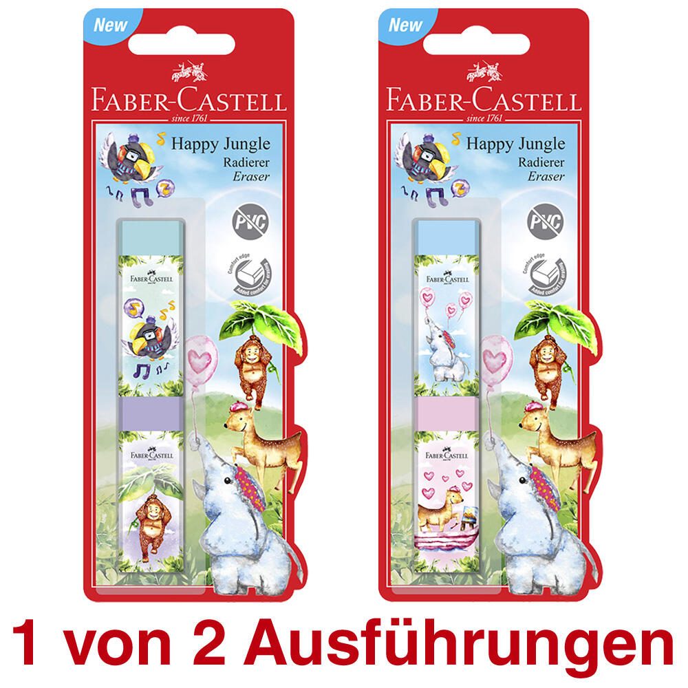 FABER-CASTELL Radiergummis 4 verschiedene Farben