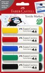 FABER-CASTELL Textilmarker 1.0 - 5.0 mm Mehrfarbig