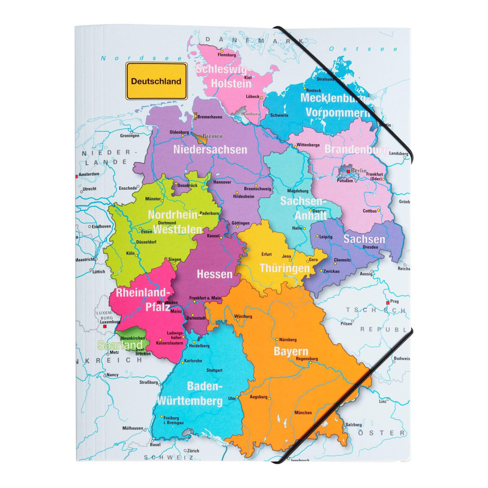 PAGNA Eckspanner DIN A4 Deutschlandkarte