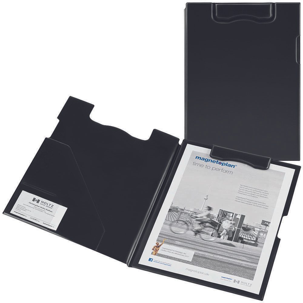 magnetoplan Klemmbrettmappe DIN A4 schwarz