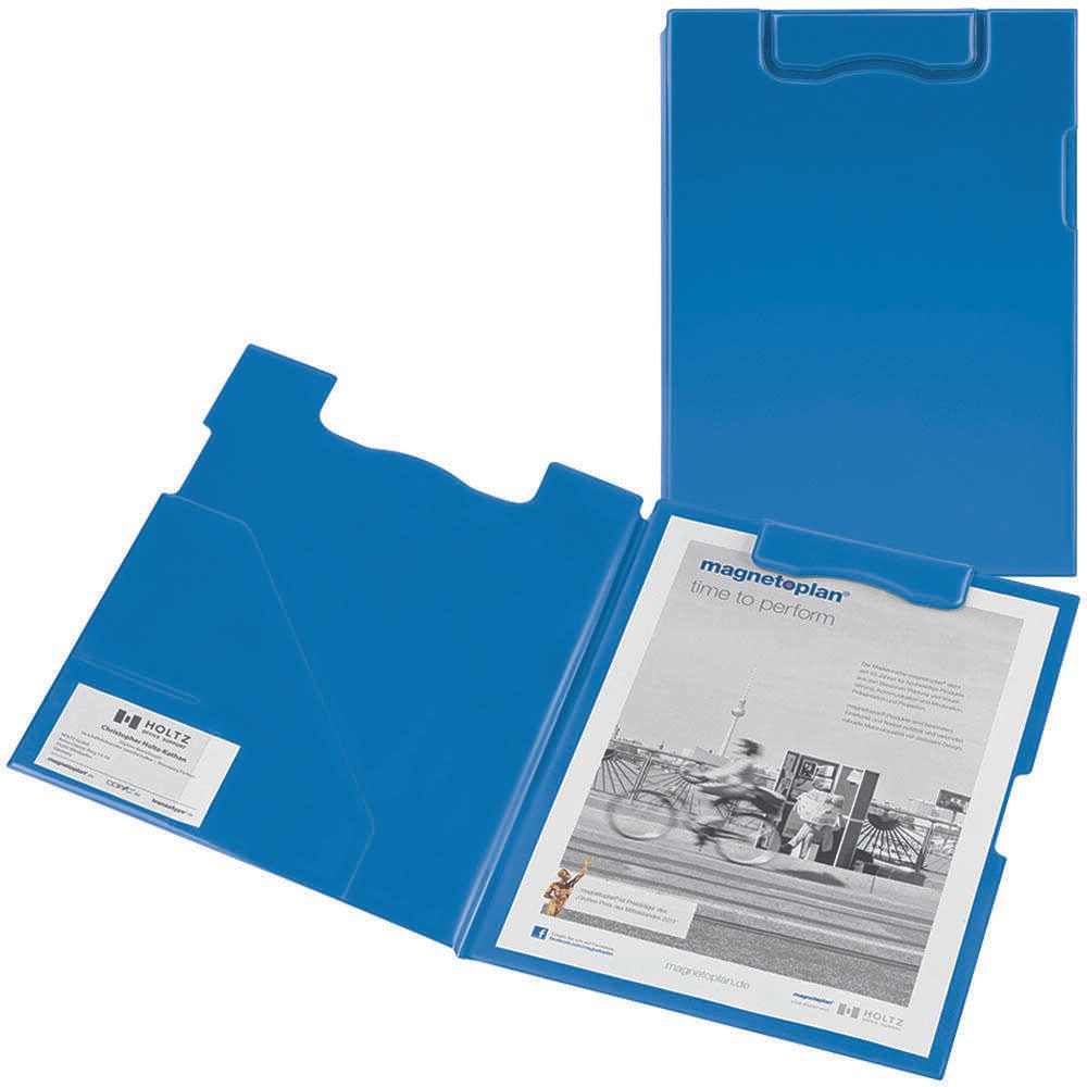 magnetoplan Klemmbrettmappe DIN A4 blau
