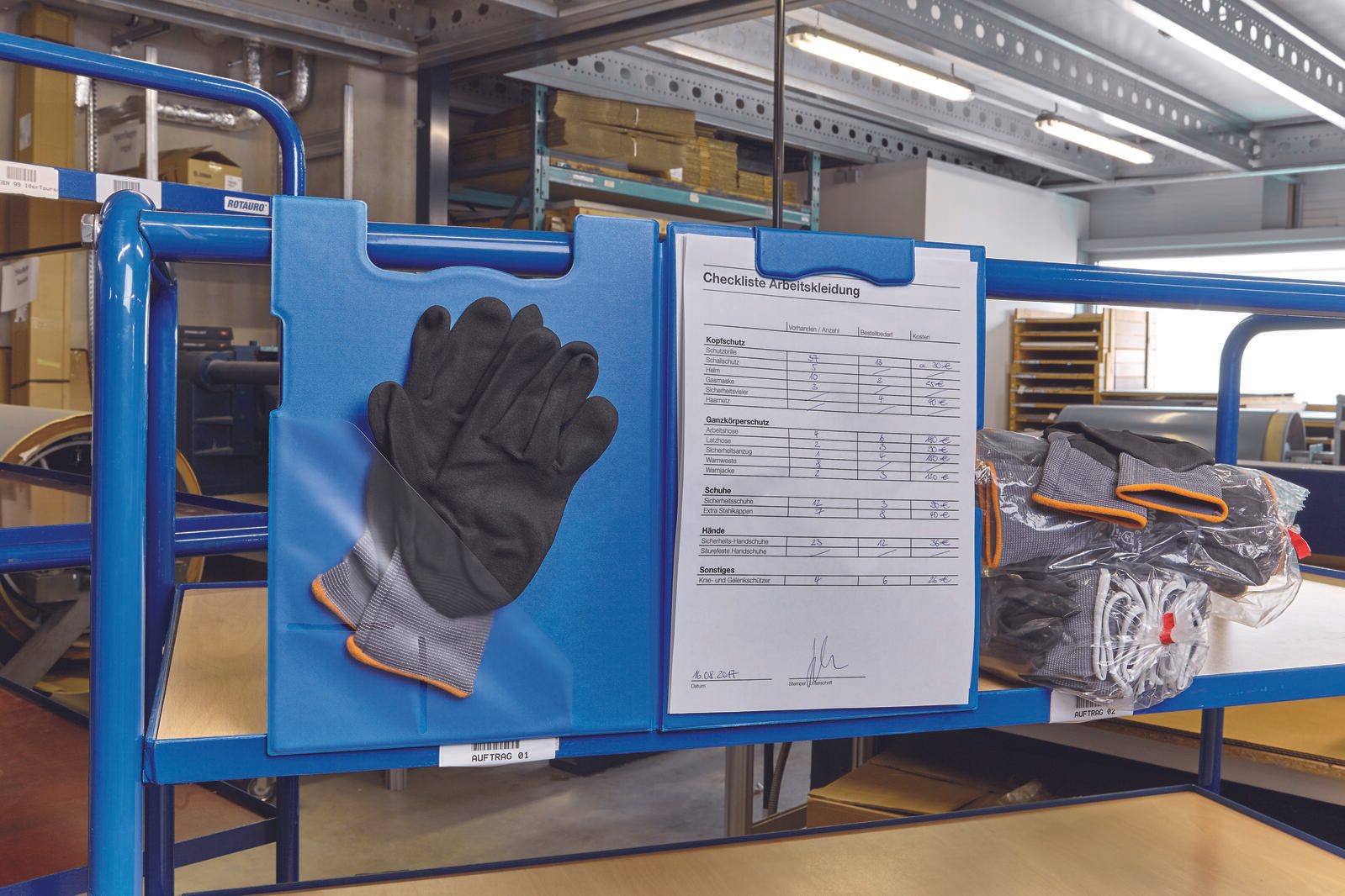 magnetoplan Klemmbrettmappe DIN A4 blau