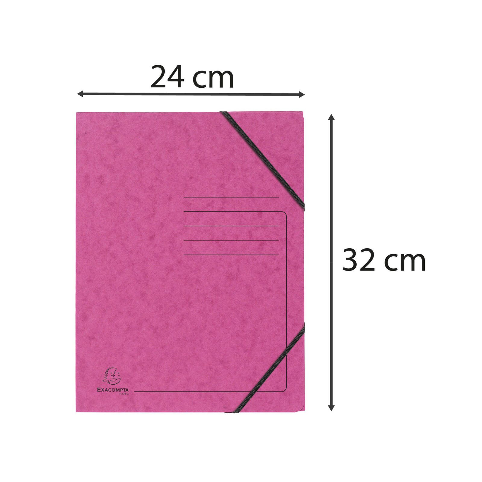 Exacompta Eckspanner DIN A4 pink