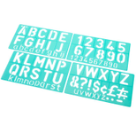 LINEX® Buchstabenschablonen-Set grün