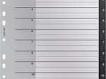 LEITZ Ordnerregister Vollformat, Überbreite 1-12 DIN A4