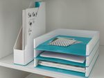 LEITZ Briefablage DIN A4 perlweiß/eisblau