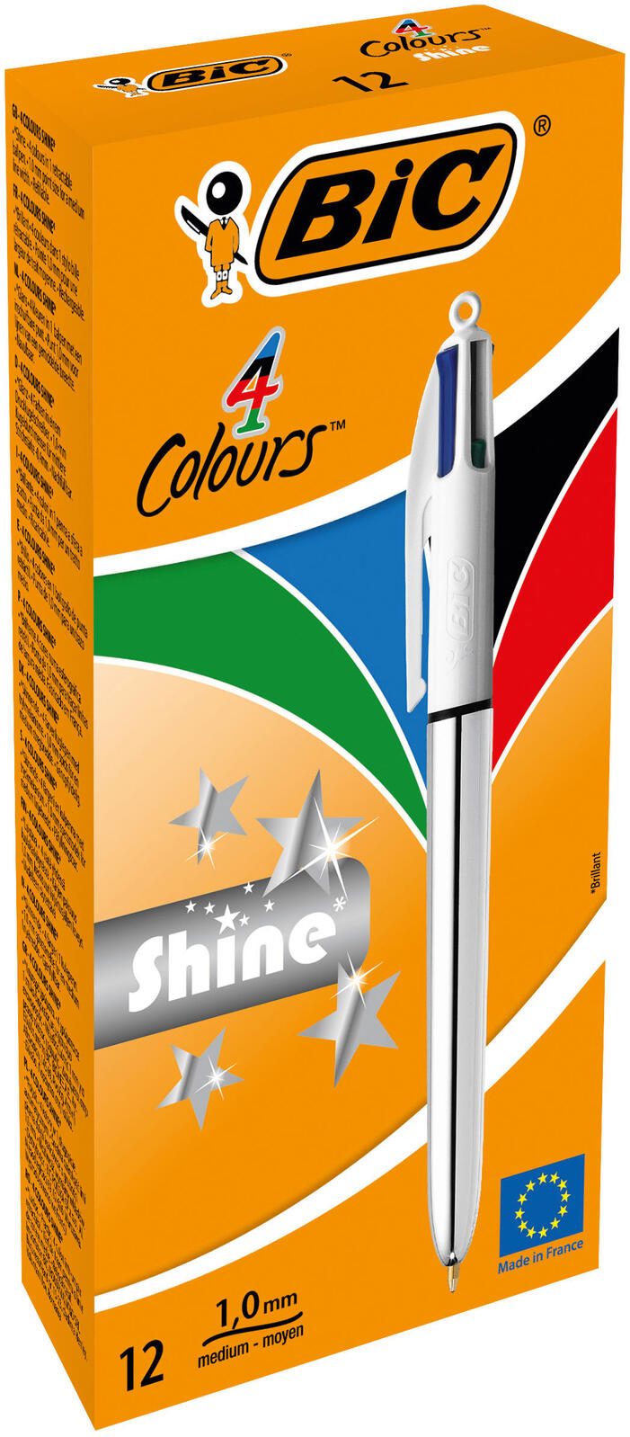 BIC® 4-Farben-Kugelschreiber 0.4 mm Mehrfarbig