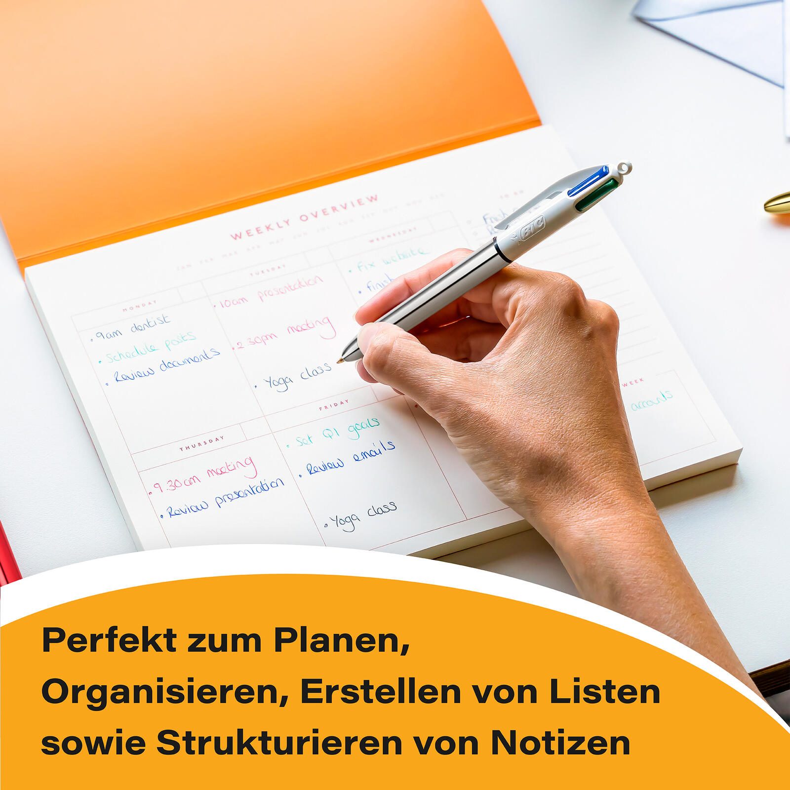 BIC® 4-Farben-Kugelschreiber 0.4 mm Mehrfarbig
