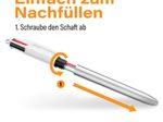 BIC® 4-Farben-Kugelschreiber 0.4 mm Mehrfarbig