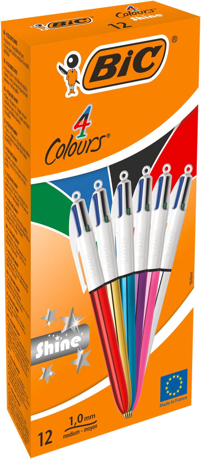 BIC® 4-Farben-Kugelschreiber 0.4 mm Mehrfarbig