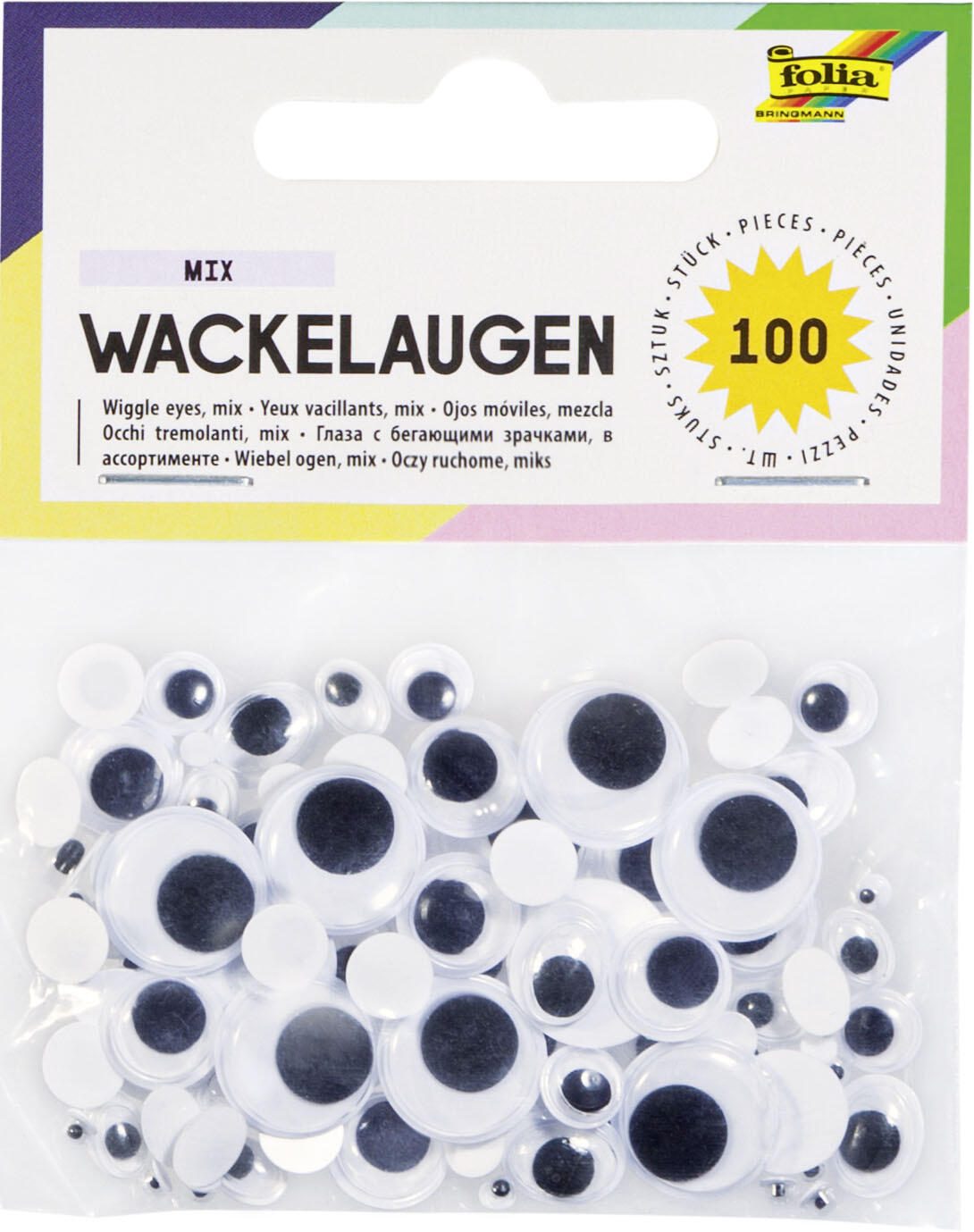 folia Wackelaugen weiß