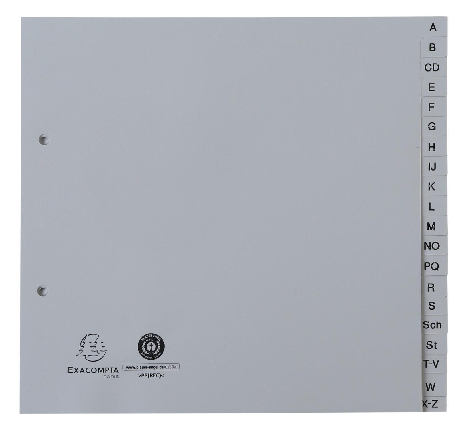 Exacompta Ordnerregister Halbformat A-Z A5