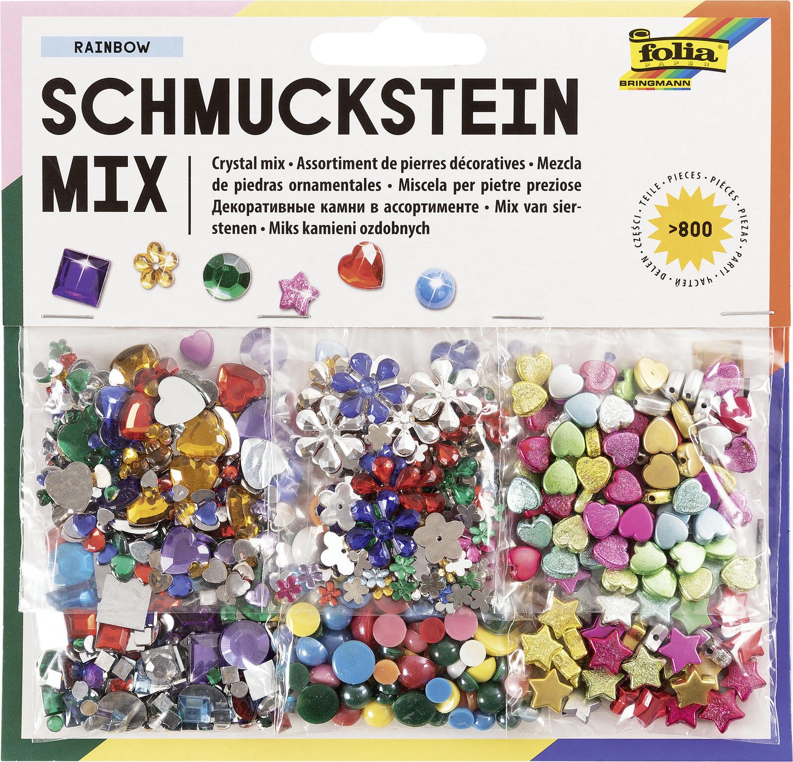 folia Schmucksteine mehrfarbig