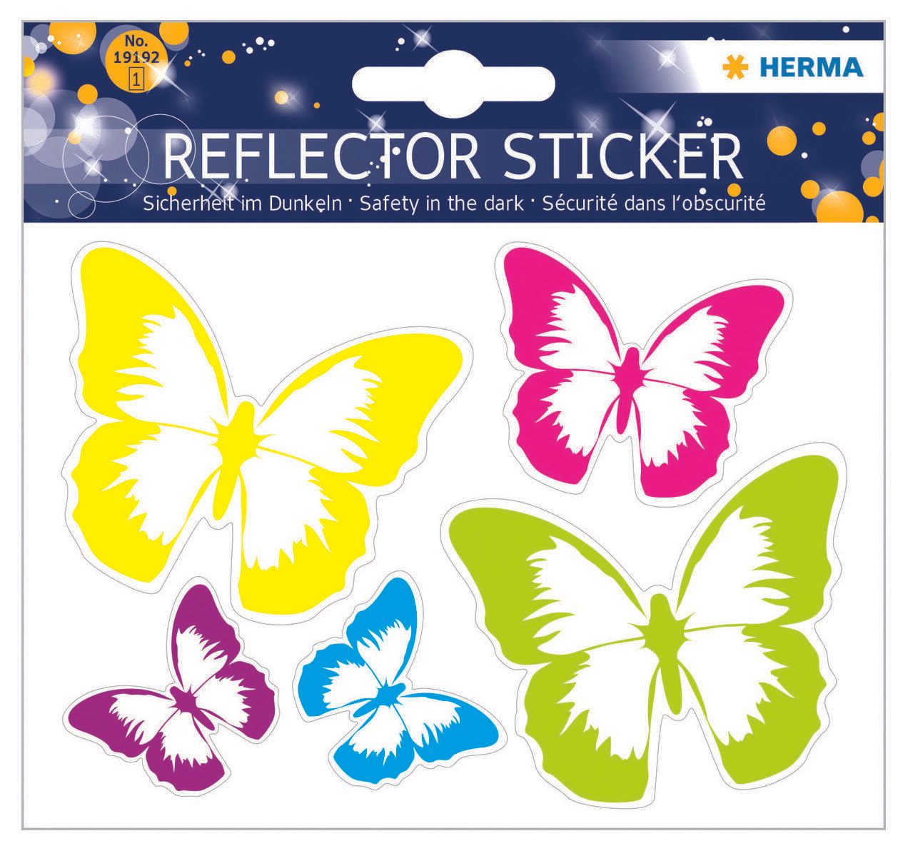 HERMA reflektierende Aufkleber Schmetterlinge