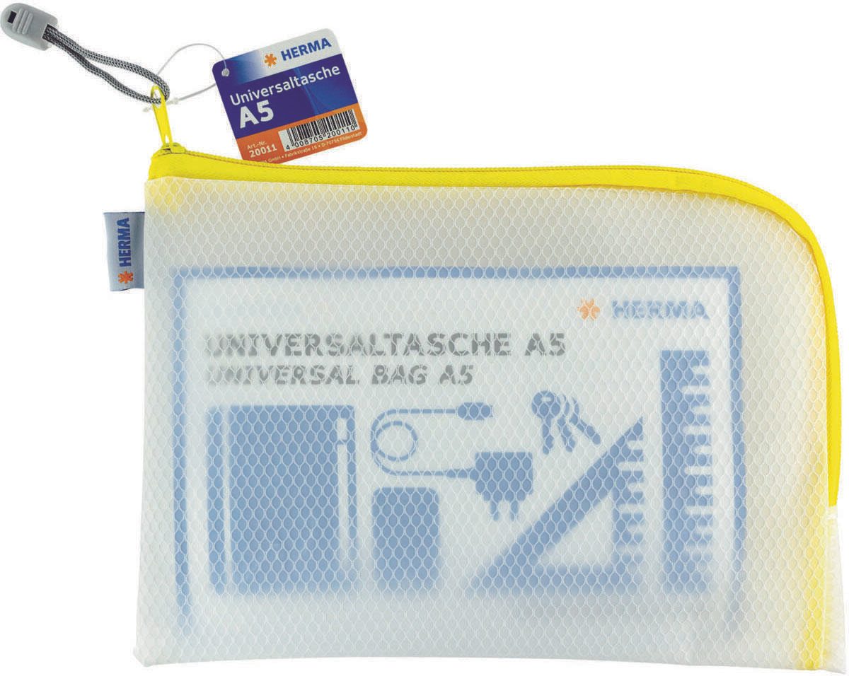 HERMA Reißverschlussbeutel A5 transparent