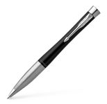 PARKER Kugelschreiber schwarz/silber, Schreibfarbe: blau