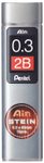 Pentel Fallminen 2B 0.3 mm schwarz