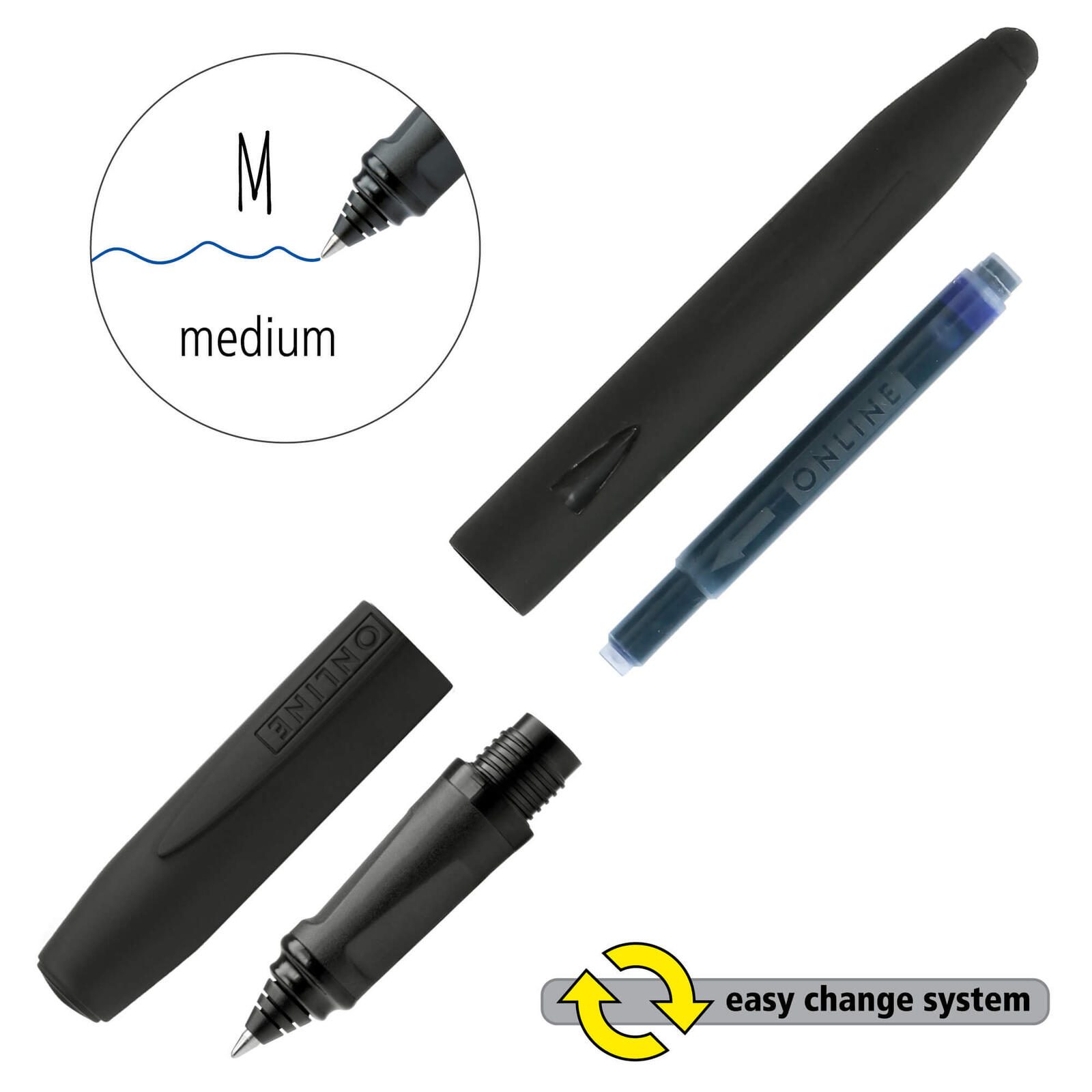 ONLINE® Switch Nero Tintenroller 0.5 mm Blau