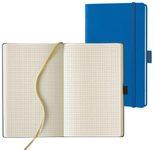 Lediberg Notizbuch ca. DIN A5 kariert, 240 Seiten blau