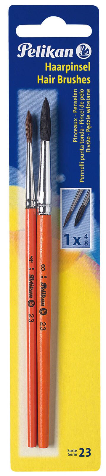 Pelikan 23 Pinsel-Set Größe 4, 8, 2-teilig