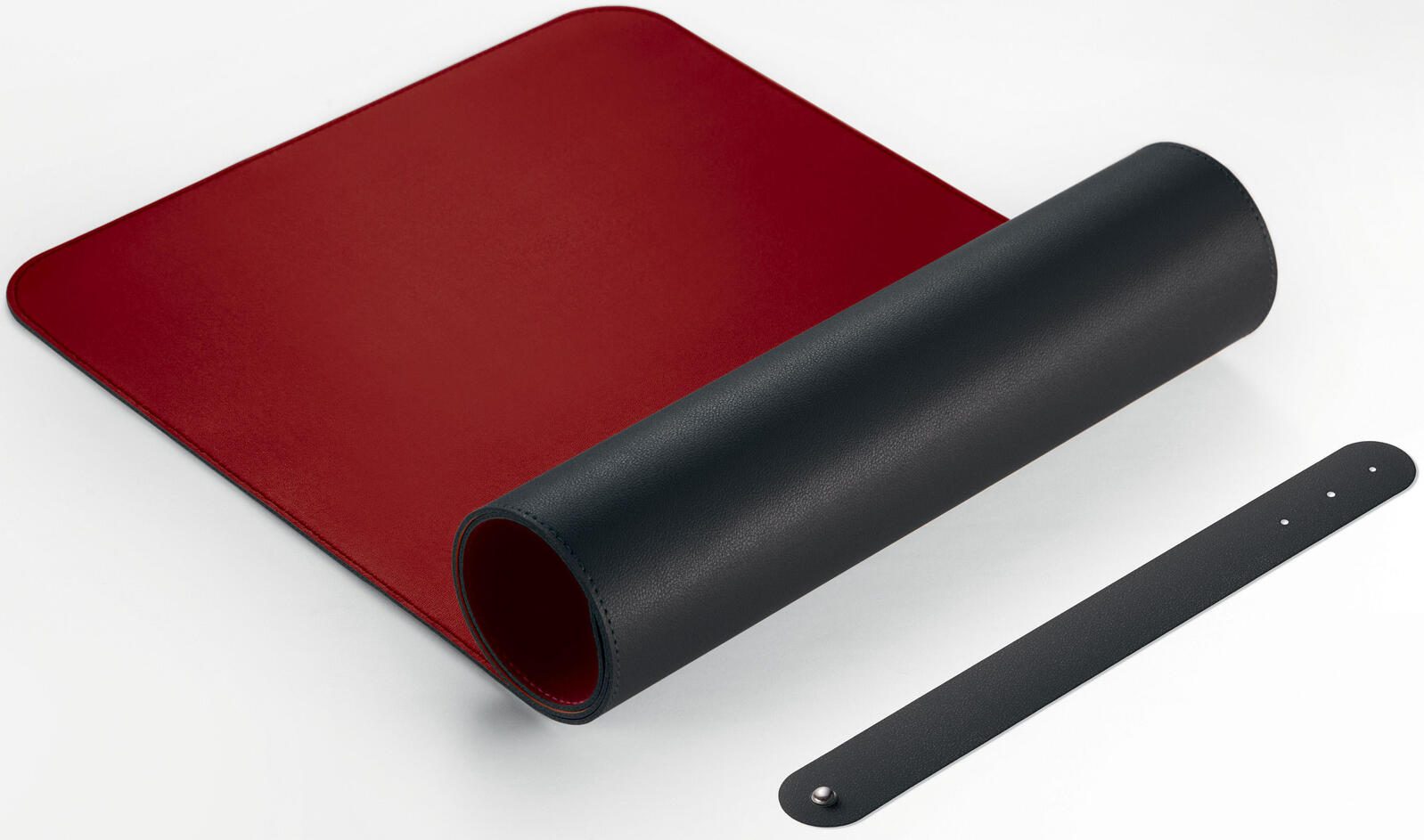 SIGEL Schreibtischunterlage 80,0 x 30,0 cm schwarz/rot