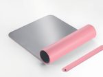 SIGEL Schreibtischunterlage 80,0 x 30,0 cm rosa/silber