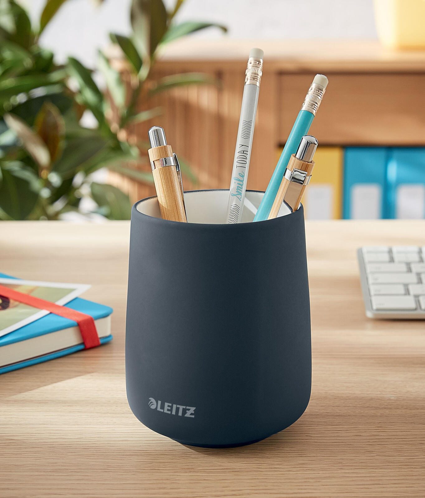 LEITZ Stiftehalter 8,7 x 8,7 x 10,8 cm grau
