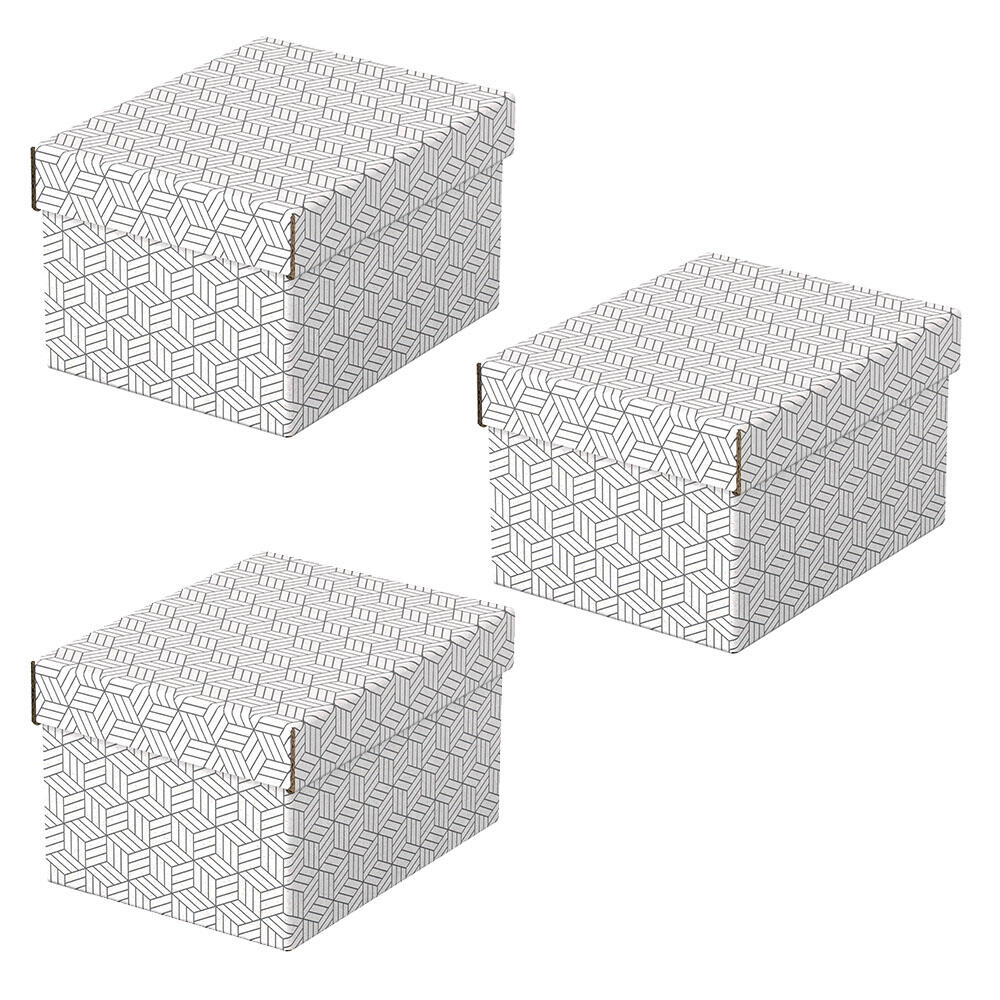 Esselte Aufbewahrungsboxen Home 6,5 l - 20,0 x 25,5 x 15,0 cm weiß