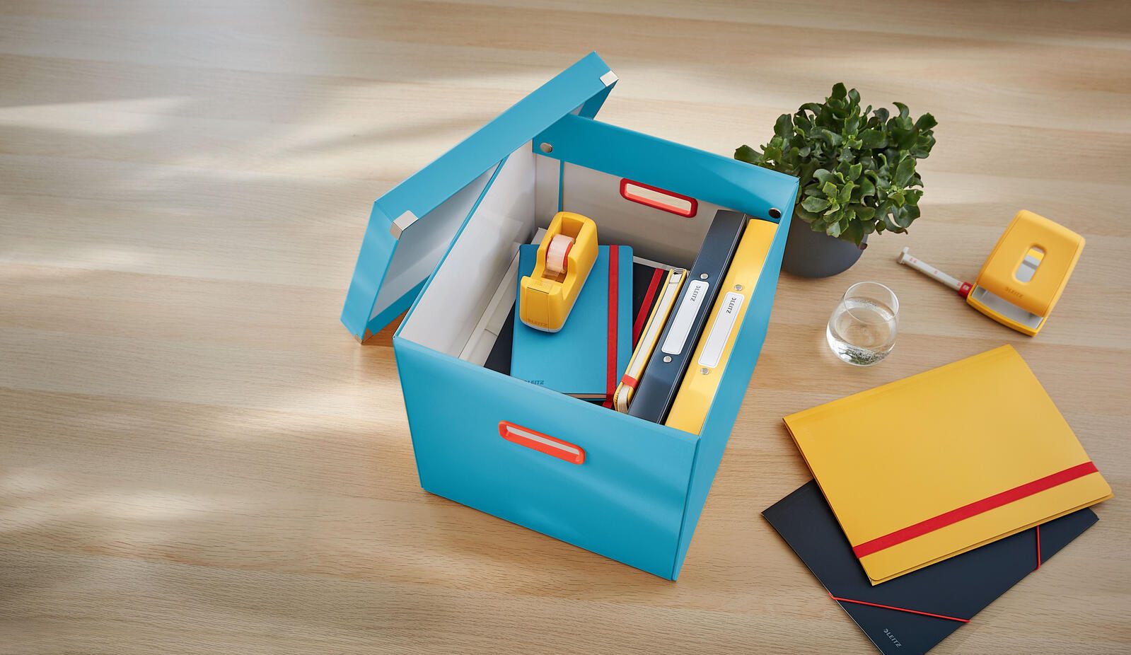 LEITZ Aufbewahrungsbox Click&Store 32,5 l - 32,0 x 36,0 x 31,0 cm blau