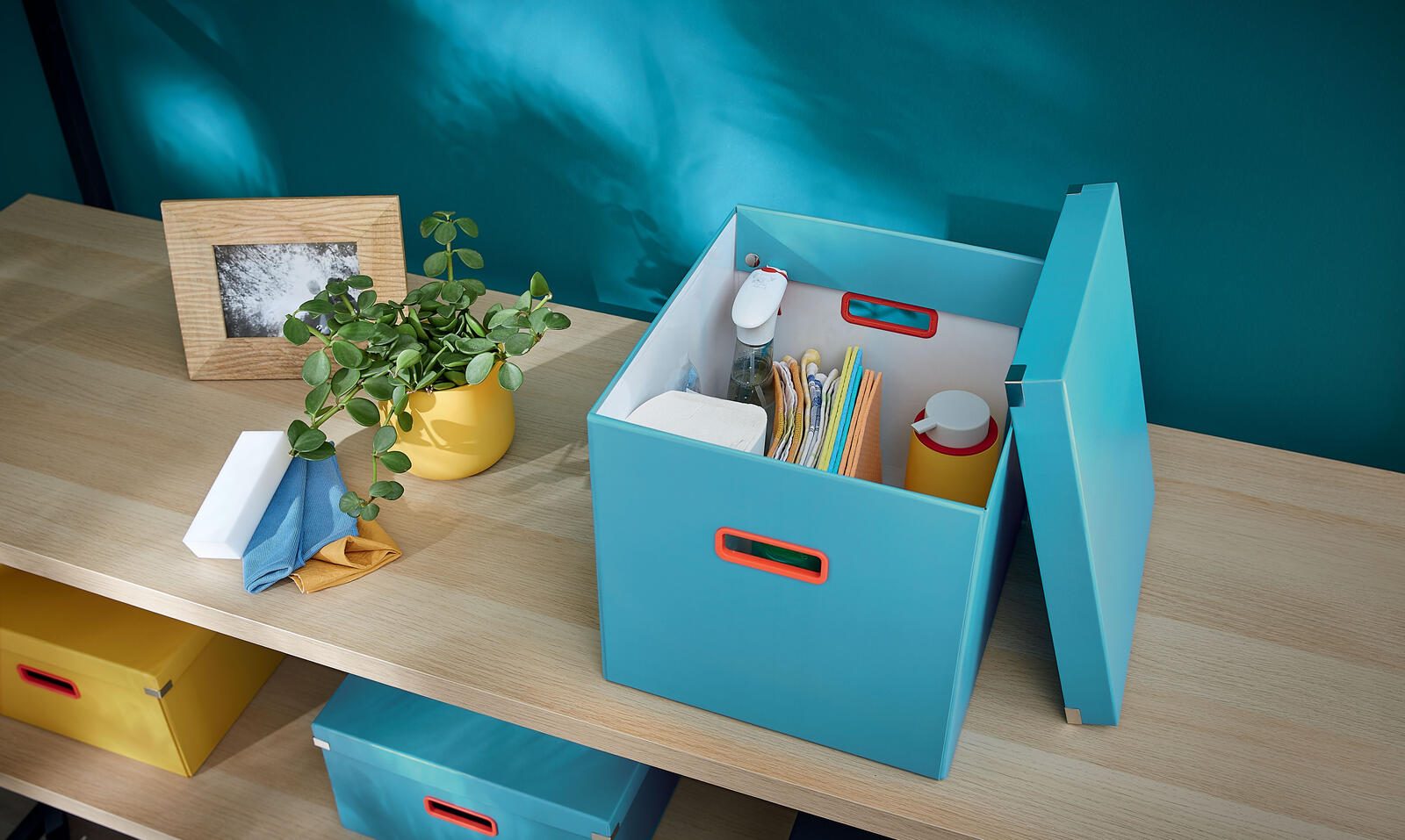 LEITZ Aufbewahrungsbox Click&Store 32,5 l - 32,0 x 36,0 x 31,0 cm blau
