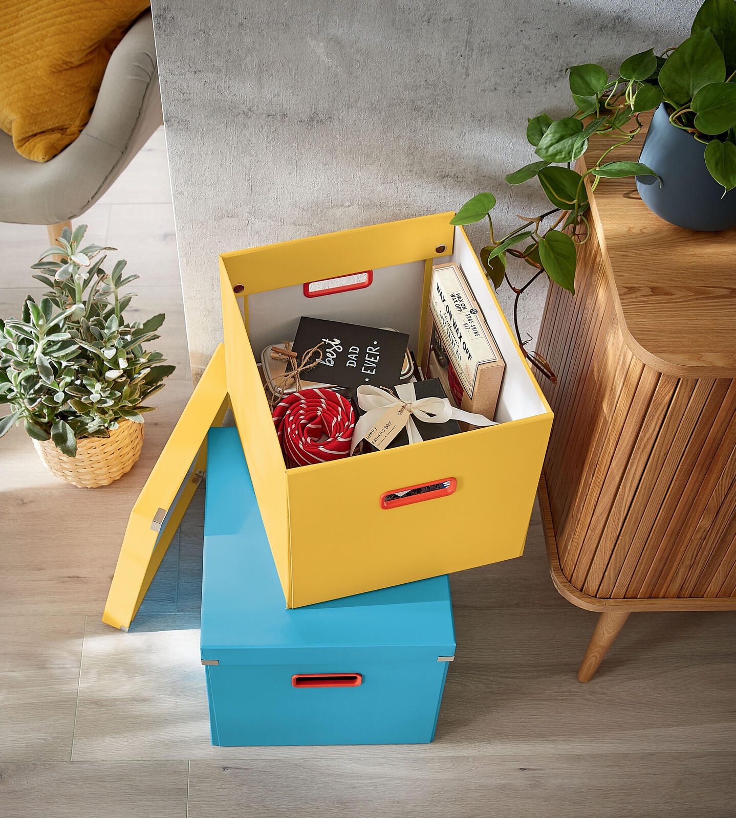 LEITZ Aufbewahrungsbox Click&Store 32,5 l - 32,0 x 36,0 x 31,0 cm blau