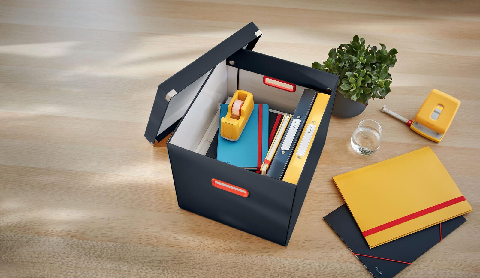 LEITZ Aufbewahrungsbox Click&Store 32,5 l - 32,0 x 36,0 x 31,0 cm grau