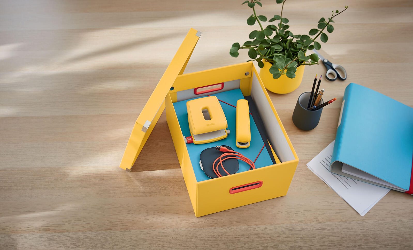 LEITZ Aufbewahrungsbox Click&Store 18,5 l - 28,1 x 37,0 x 20,0 cm gelb