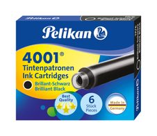Pelikan Tintenpatronen für Füller brillant-schwarz