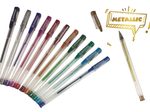DONAU Metallic Gelschreiber 1.0 mm, Schreibfarbe: Mehrfarbig