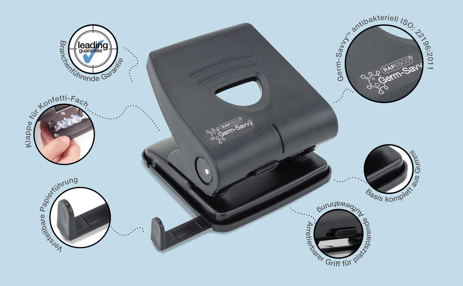 RAPESCO® Locher schwarz