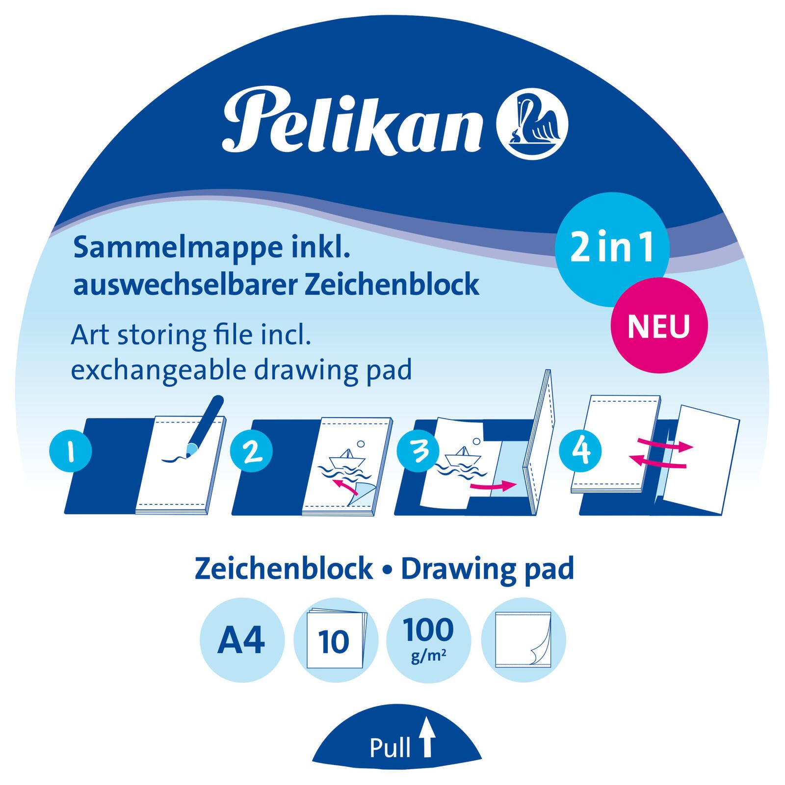 Pelikan Zeichenmappe DIN A4 Zebra