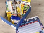 EBERHARD FABER Aufbewahrungsbox Schulstarter Box 22,0 x 31,0 x 10,0 cm blau, gelb