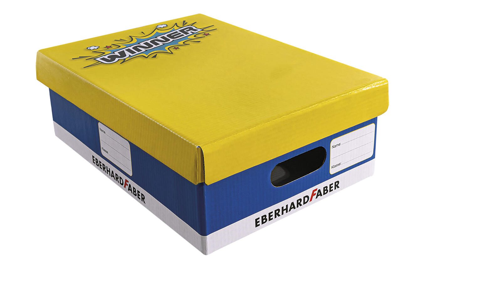 EBERHARD FABER Aufbewahrungsbox Schulstarter Box 22,0 x 31,0 x 10,0 cm blau, gelb