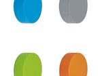 MAUL Magnete Ø 3,26 x 0,98 je 1x blau, grau, grün, orange