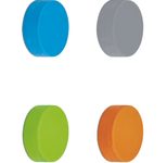 MAUL Magnete Ø 3,26 x 0,98 je 1x blau, grau, grün, orange