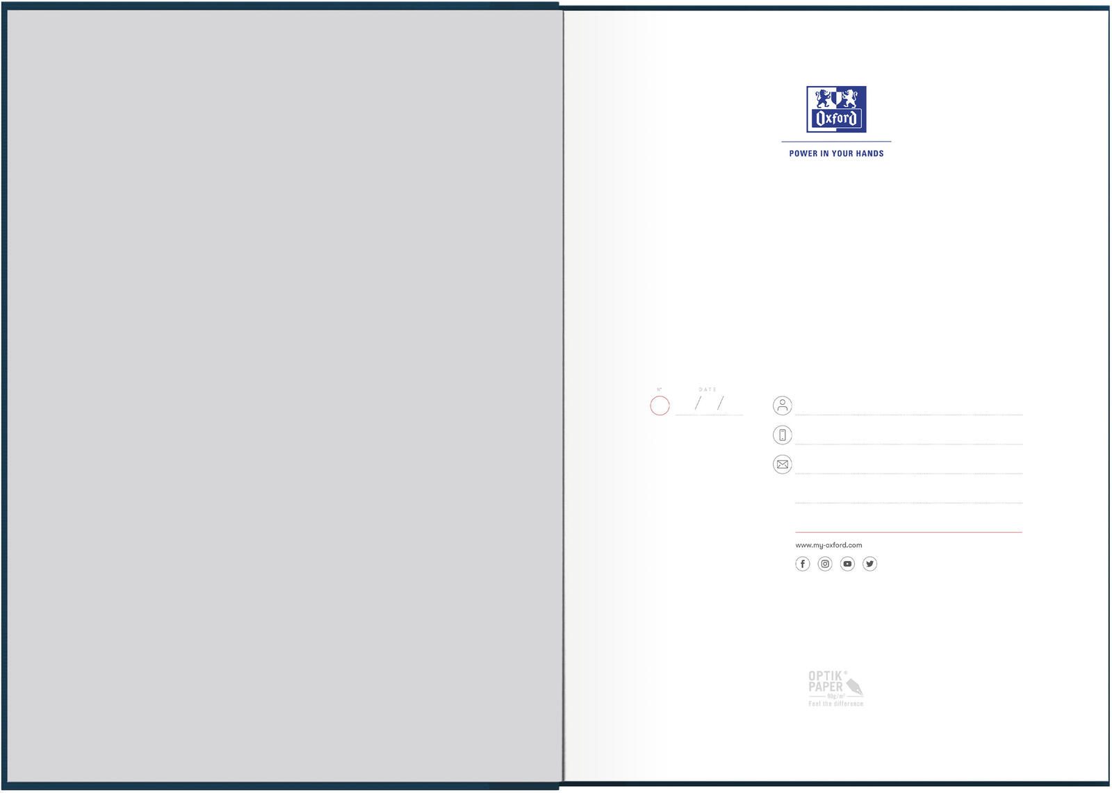 OXFORD Notizbuch DIN A4 liniert, 192 Seiten