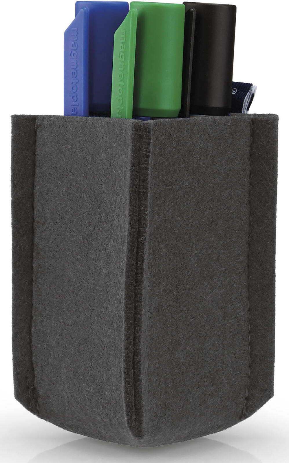 magnetoplan Stiftehalter 6,0 x 6,0 x 10,0 cm grau