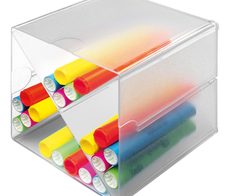 Aufbewahrungsbox Deflecto "Cube" 15,3 x 15,3 x 15,3 cm transparent
