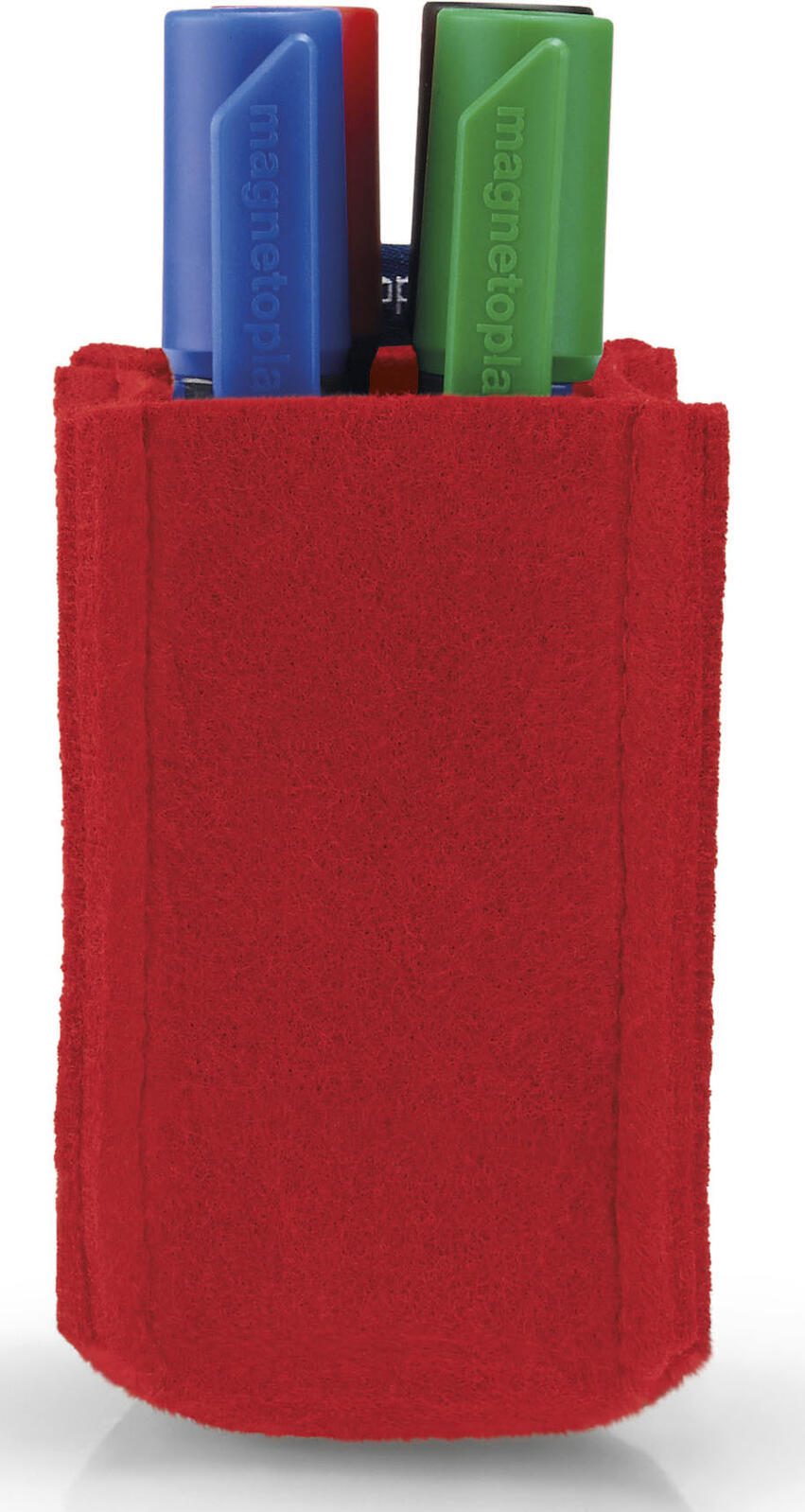 magnetoplan Stiftehalter 6,0 x 6,0 x 10,0 cm rot