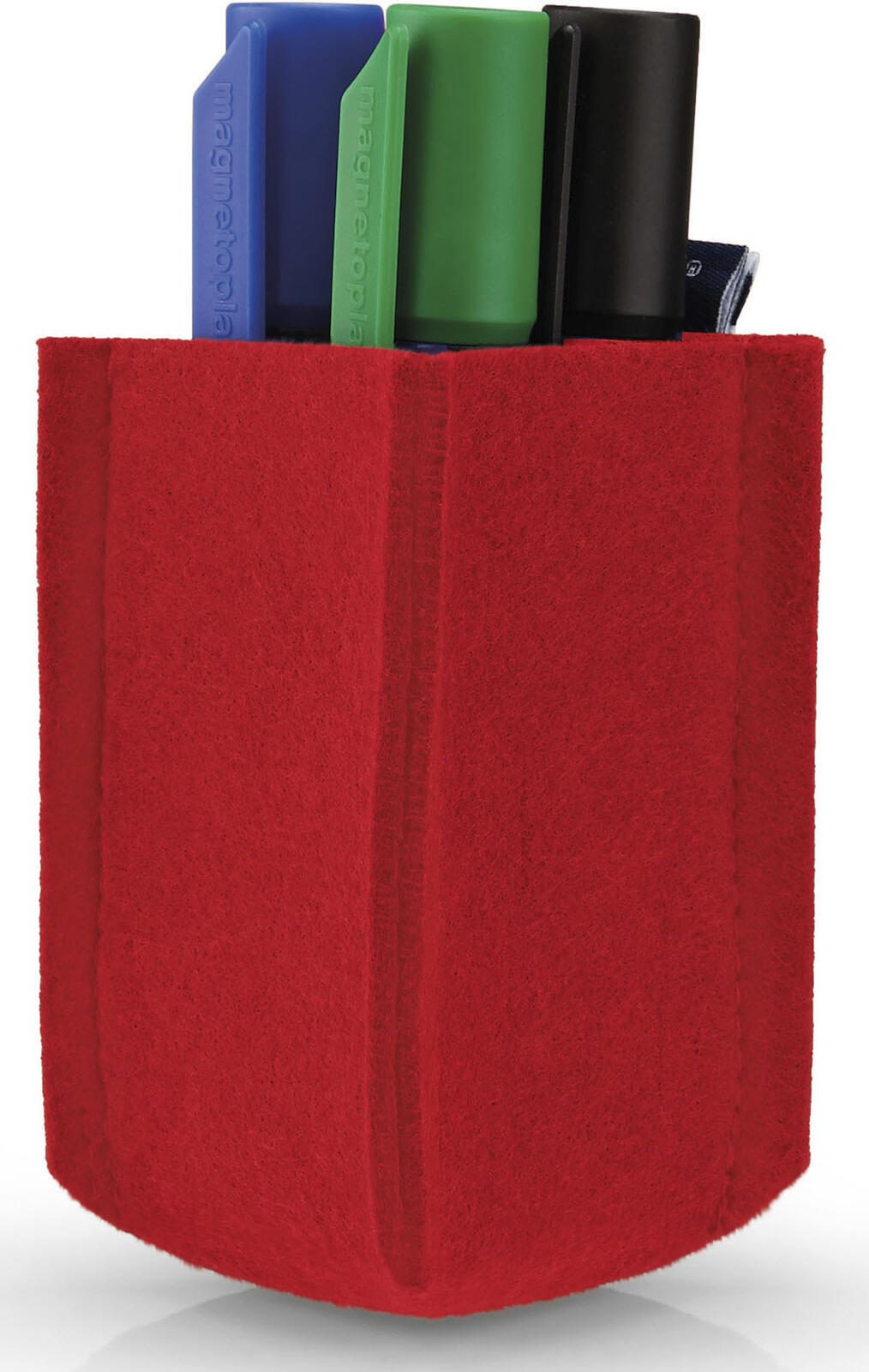 magnetoplan Stiftehalter 6,0 x 6,0 x 10,0 cm rot