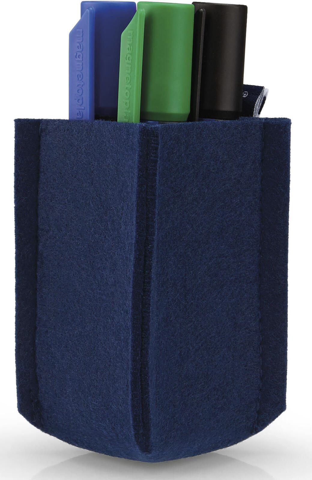 magnetoplan Stiftehalter 6,0 x 6,0 x 10,0 cm blau