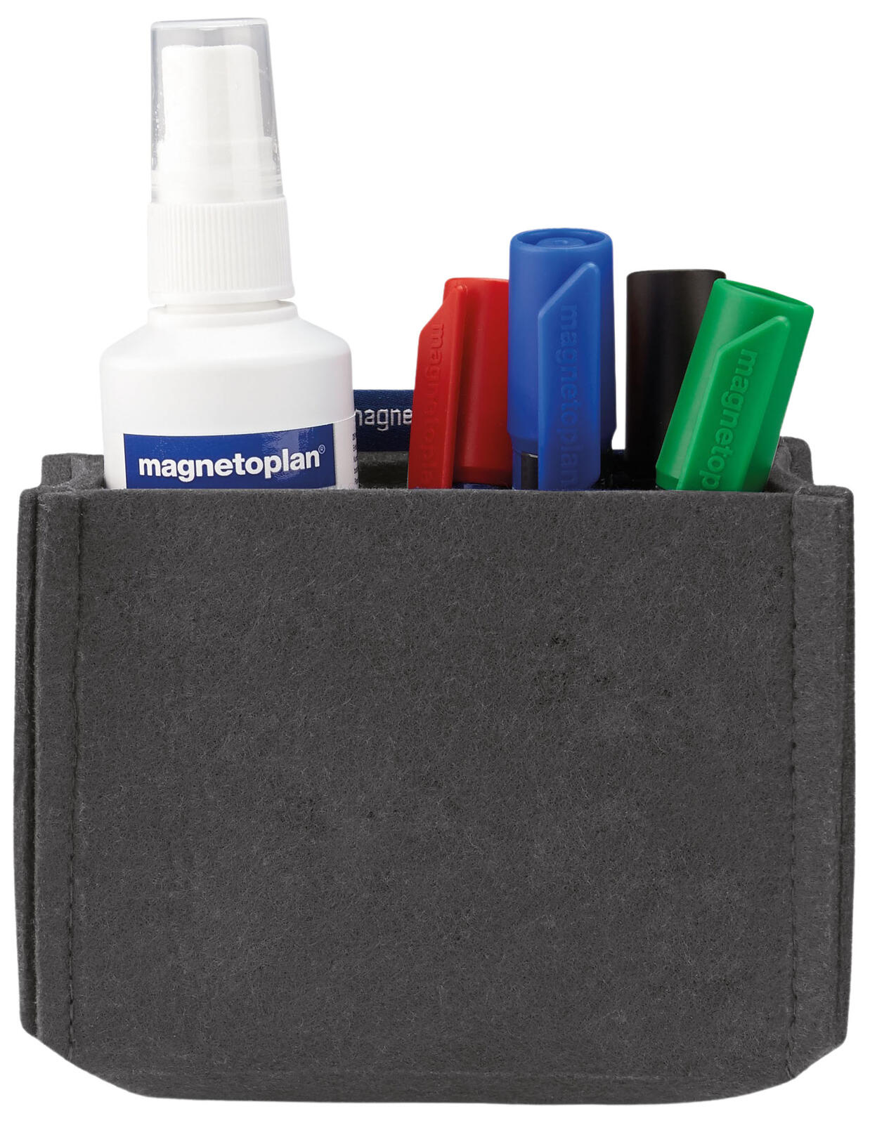 magnetoplan Stiftehalter 13,0 x 6,0 x 10,0 cm grau